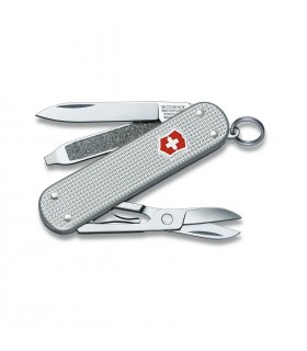 Victorinox 0.6221.26 Couteau Classic alox silver 5,8 cm Alox quadrillé Argent