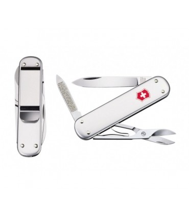 Victorinox 0.6540.16 Couteau Money clip 7,4 cm Alox argent argent