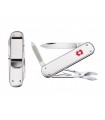Victorinox 0.6540.16 Couteau Money clip 7,4 cm Alox argent argent