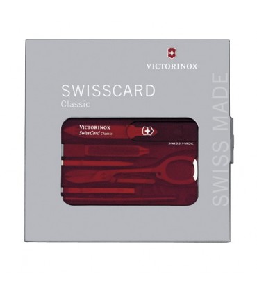 Victorinox 0.7100.t Swisscard  0 cm Bakélite Rouge translucide