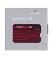 Victorinox 0.7100.t Swisscard  0 cm Bakélite Rouge translucide