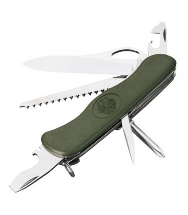 Victorinox 0.8461.mw04de Couteau Armée allemande 11,1 cm Bi-matière Vert