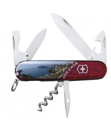 Victorinox 1.3603.tr2.001 Couteau Spartan Côte d'azur 9 cm Bakélite Rouge côte d'azur