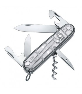 Victorinox 1.3703.t7 Couteau Climber Silvertech 9 cm Bakélite Gris argenté translucide