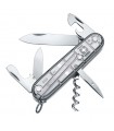 Victorinox 1.3703.t7 Couteau Climber Silvertech 9 cm Bakélite Gris argenté translucide