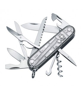 Victorinox 1.3713.t7 Couteau Hunstman Silvertech 9 cm Bakélite Gris argenté translucide