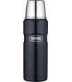 Thermos 123151 Bouteille isotherme THERMOS « KING » 0,47 l bleu marine, à double paroi