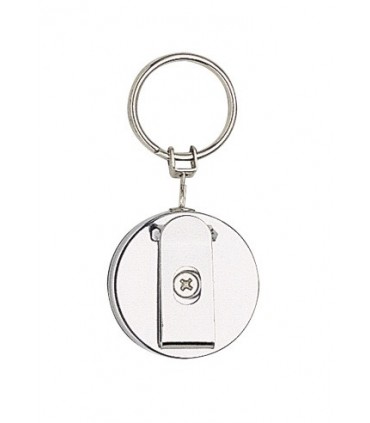 Manufacturer 1320 Chaînette extensible (à enrouleur) boîtier Ø 4 cm avec clip.