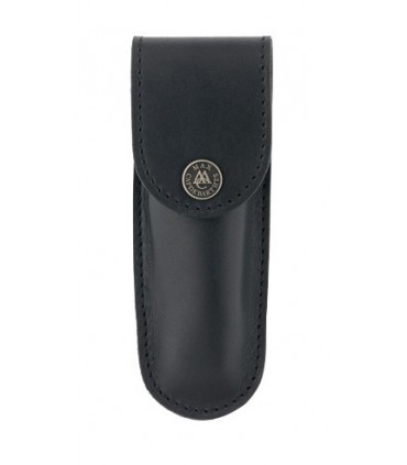 Max Capdebarthes 13312 Etui « S100 », cuir noir, port horizontal/vertical pour couteaux de 11/12 cm de manche.