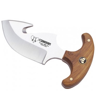 Cudeman 1395 Poignard Skinner 7 cm acier inox, manche en  bois d'olivier
