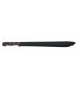 Herbertz 150745 Machette, lame noire 45 cm acier 420, manche en bois de pacca