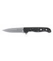 Crkt 1601s.cr Couteau, lame acier 8Cr13MoV manche de 10 cm en acier Inox noir