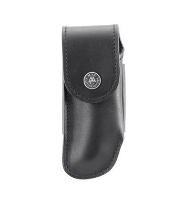 Max Capdebarthes 16312  cuir noir, port horizontal/vertical pour couteaux forts jusqu'à 12 cm de manche