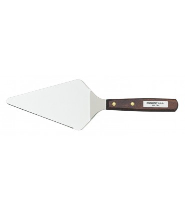 Peltex 1740 Pelle à tarte/gâteau/pizza, coupante, manche bois, inox