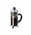 Bodum 1923.16 Cafetiere ChamBord 0.35 l à piston, filtre inox Habillage brillant