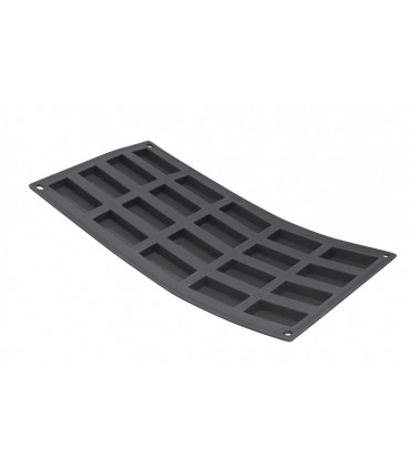 Moul'flex 1976.02 25 mi-financiers 49x26x11cm. Plaques silicone alimentaire pur étuvé, souple et anti-adhésif, dim : 30x17,5 cm
