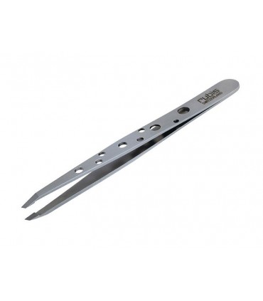 Rubis 1k111 Pince à épiler Elègance Classic 9,5 cm  Grise à trous