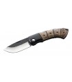 Herbertz 202512 Couteau,  lame à cran « semi-brut » acier 420, manche 12 cm bois japonais