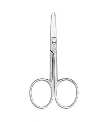 Locau 2090 Ciseaux ongles de bébé « LOCAU », 8 cm, courbes chromés.