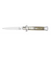 Manufacturer 2323 Couteau, lame inox, manche 12 cm corne blonde, mitre basculante