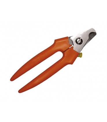 Manufacturer 2355 Pince à ongles pour chiens à ressort, 17 cm inox, branches plastique.