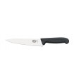 Victorinox 5.2003.19 Couteau éminceur/cuisine, lame 19 cm inox, manche fibrox noir.