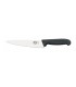 Victorinox 5.2003.22 Couteau éminceur/cuisine, lame 22 cm inox, manche fibrox noir.