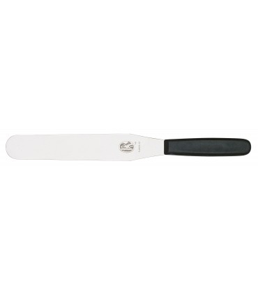 Victorinox 5.2603.25 Spatule de cuisine, lame flexible 25 cm inox, manche polypropylène noir.