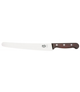 Victorinox 5.2930.26 Couteau pâtissier/traiteur, lame à dents 26 cm inox, manche érable modifié.