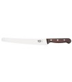 Victorinox 5.2930.26 Couteau pâtissier/traiteur, lame à dents 26 cm inox, manche érable modifié.