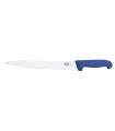 Victorinox 5.4502.30  Couteau tranchelard, lame 30 cm inox, manche fibrox bleu.