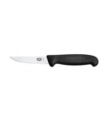 Victorinox 5.5103.10 Couteau saigner lapin, lame 10 cm inox, manche fibrox noir.