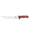 Victorinox 5.5201.28 Couteau de boucher, lame 28 cm inox, manche fibrox rouge.