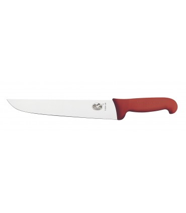 Victorinox 5.5201.36 Couteau de boucher, lame 36 cm inox, manche fibrox rouge.