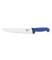 Victorinox 5.5202.28 Couteau de boucher, lame 28 cm inox, manche fibrox bleu.