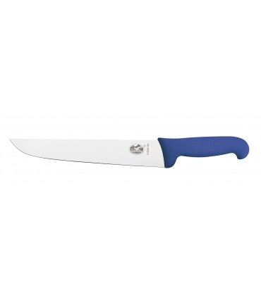 Victorinox 5.5202.31 Couteau de boucher, lame 31 cm inox, manche fibrox bleu.