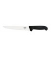 Victorinox 5.5503.18 Couteau saigner/découper, lame 18 cm inox, dos droit, manche fibrox noir.