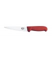 Victorinox 5.5601.14 Couteau désosser/saigner, lame 14 cm inox, pointe milieu, manche fibrox rouge.