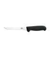Victorinox 5.6303.15 Couteau désosser, lame usée 15 cm inox, dos droit, manche fibrox noir