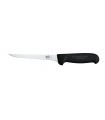 Victorinox 5.6403.12 Couteau désosser, lame étroite usée 12 cm inox, dos droit, manche fibrox noir..