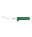 Victorinox 5.6604.12 Couteau désosser, manche fibrox vert, lame dos renversé étroite, 12 cm inox.