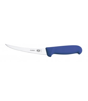 Victorinox 5.6612.12 Couteau désosser, lame étroite flexible 12 cm inox, dos renversé, manche fibrox bleu