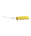 Victorinox 5.6618.15 Couteau désosser, lame étroite flexible 15 cm inox, dos renversé, manche fibrox jaune
