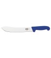 Victorinox  5.7402.25 Couteau boucher, lame pointe large 25 cm inox, manche fibrox bleu.