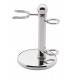 Plisson 5241 Serviteur nickelé pour blaireau et rasoir. Hauteur 11 cm.