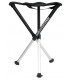 Walkstool 55.xl trépied  « COMFORT 55 » noir (pieds télesc.) sac de transport, lge surface assise. Ht : 55 cm - Ch : 225 kg.