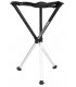 Walkstool 65.xxl  Siège trepied  COMFORT 65 noir (pieds télesc.) sac de transport, lge surface assise,  HT : 65 cm - Ch:250 kg.