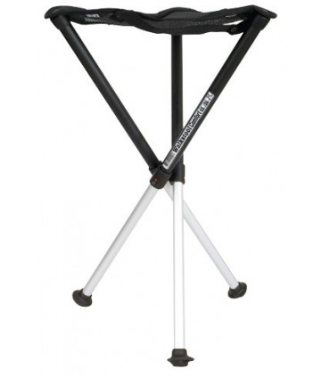 Walkstool 65.xxl  Siège trepied  COMFORT 65 noir (pieds télesc.) sac de transport, lge surface assise,  HT : 65 cm - Ch:250 kg.