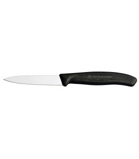 Victorinox 6.7603 boite de 20 couteaux office, lame 8 cm inox, pointe milieu, manche polypropylène noir.