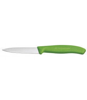 Victorinox 6.7606.l114 Boite de 20 Couteau office, lame 8 cm inox, pointe milieu, manche polypropylène vert.